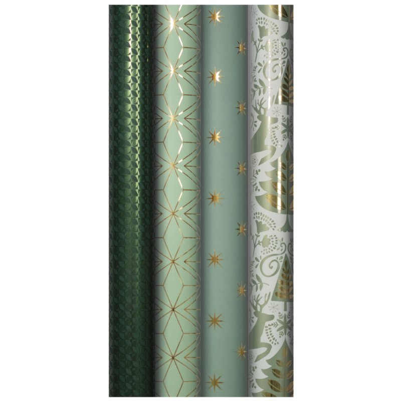 Clairefontaine papier cadeau motif forêt, 700 mm × 2,0 m, 80 g/m²