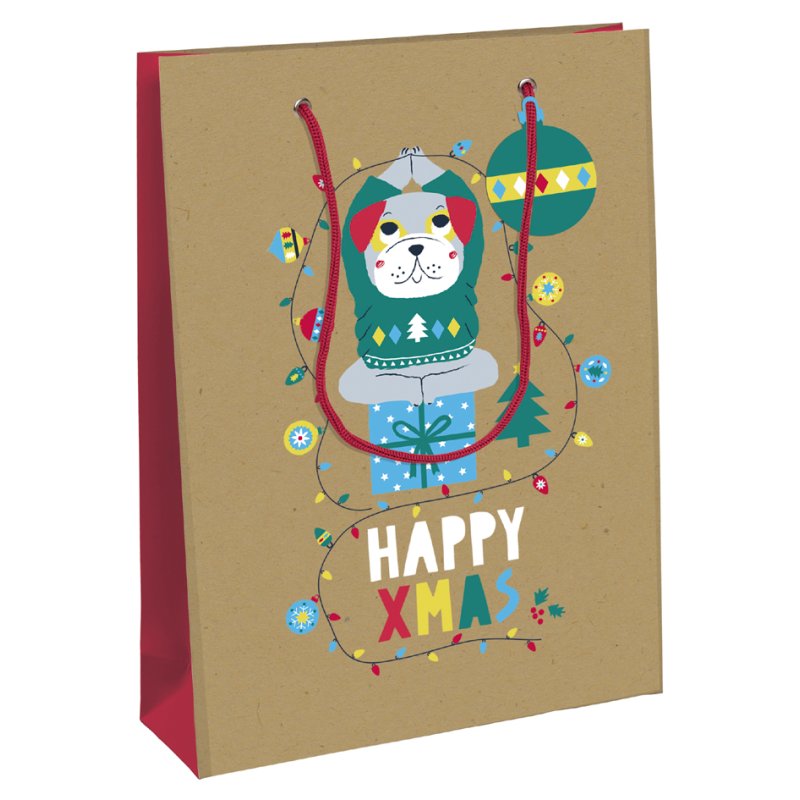 Clairefontaine mini sac à vœux Noël Formulez un vœu, papier kraft 210 g/m², 170×60×220 mm
