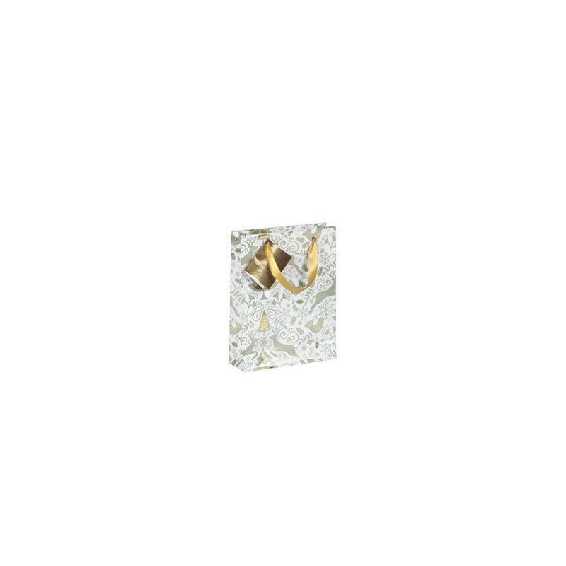 Clairefontaine sachet de Noël Forêt, 120×45×135 mm, ruban satin doré