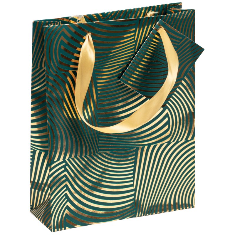 Clairefontaine sachet de Noël Forêt, 120×45×135 mm, ruban satin doré