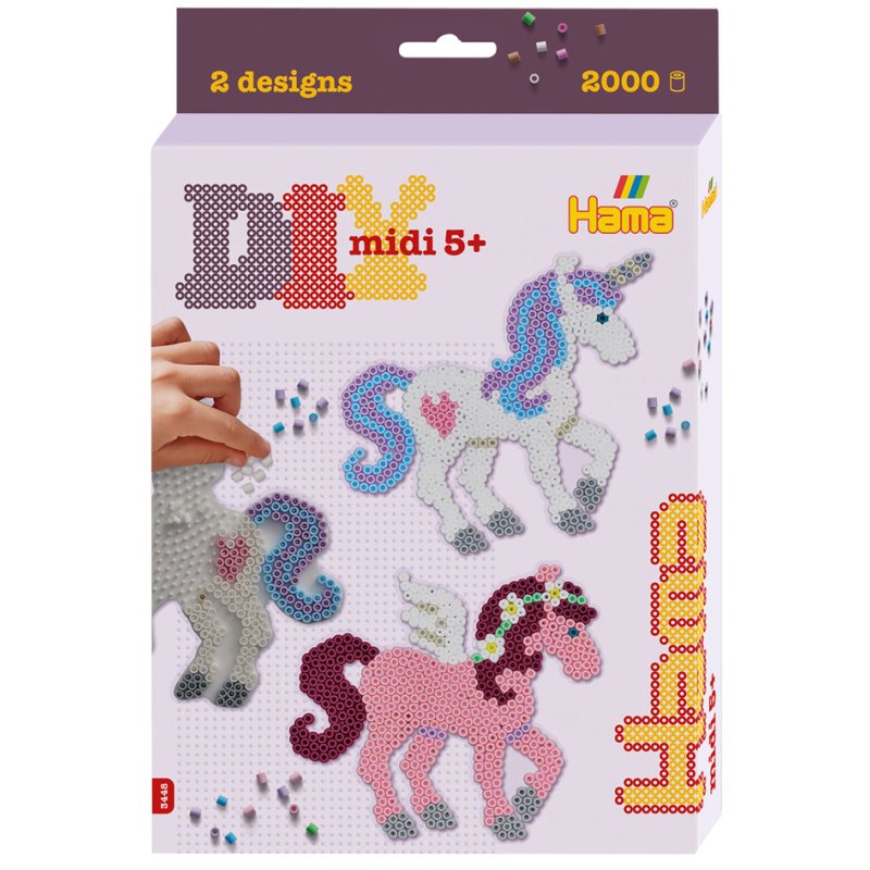 Hama set de perles Chevaux de rêve, midi 5,0 mm, 2.000 pièces