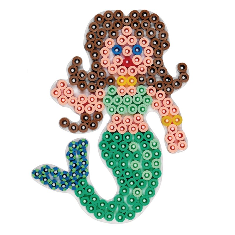 Hama plaque à perles à repasser hexagones hippocampe sirène, 3 pièces