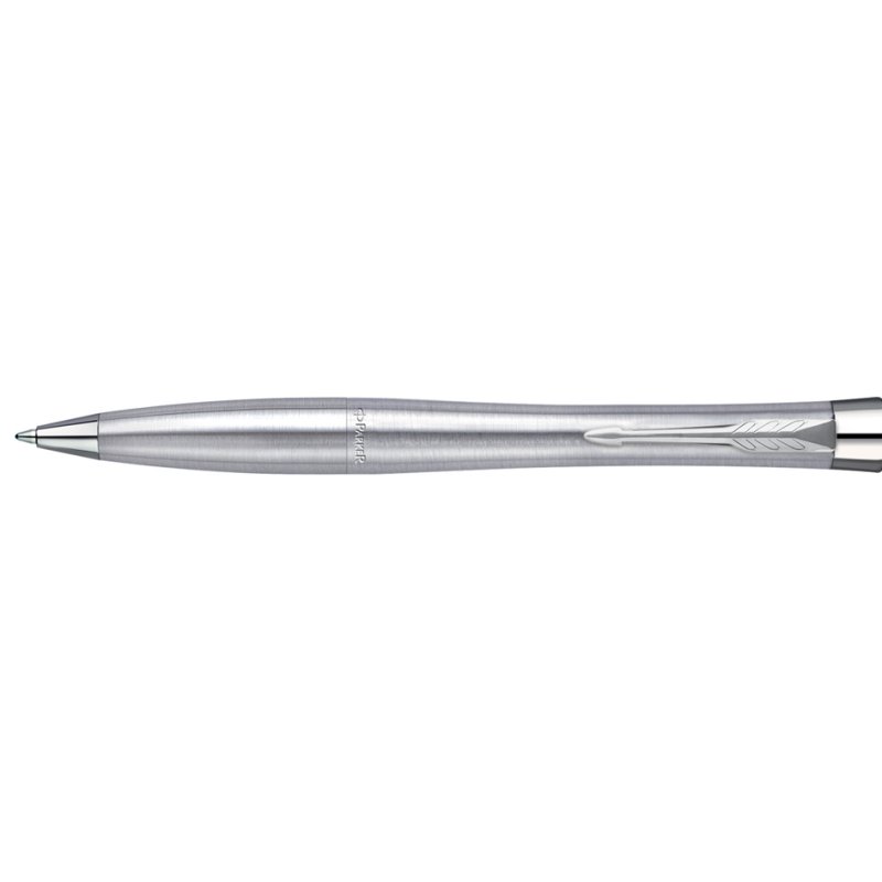 PARKER Urban stylo rétractable, noir mat avec chrome, encre bleue