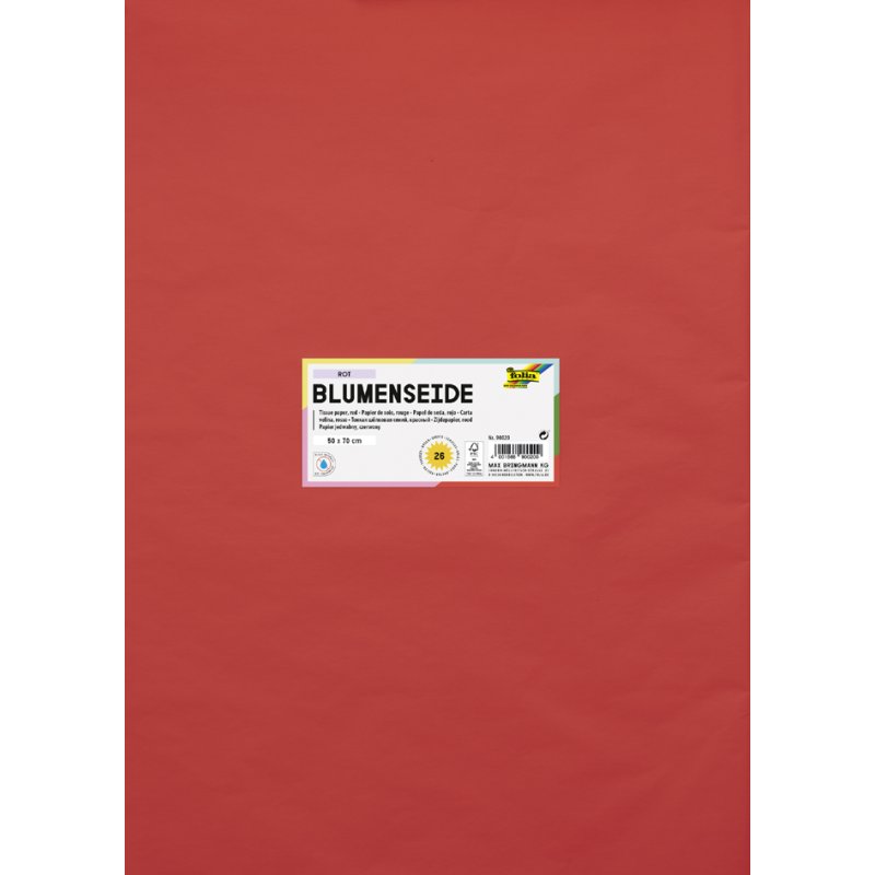 folia zijdepapier, 500×700 mm, gesorteerd, 26 vel