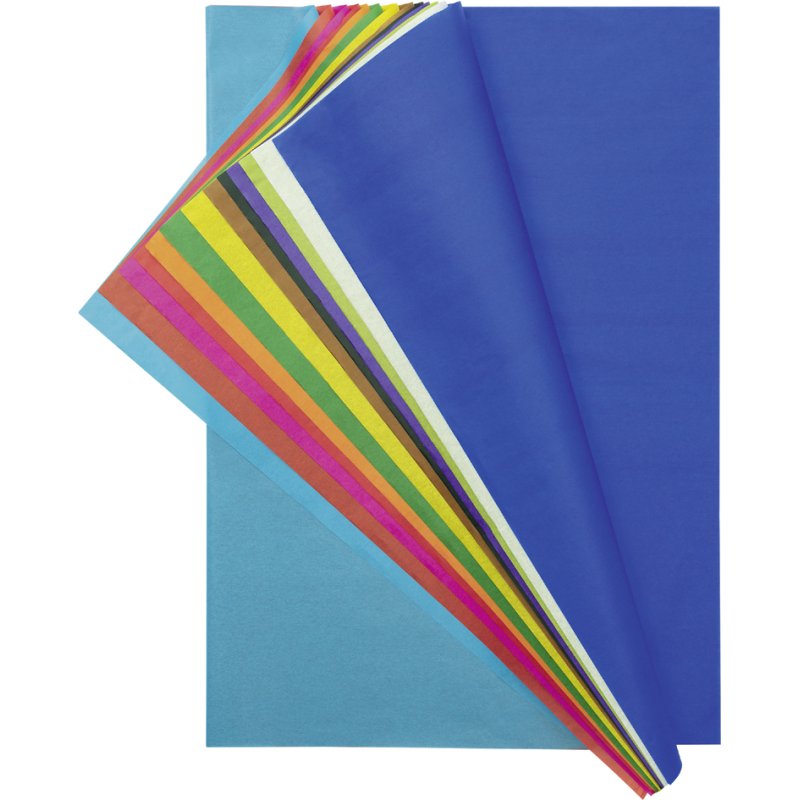 folia zijdepapier, 500×700 mm, gesorteerd, 26 vel