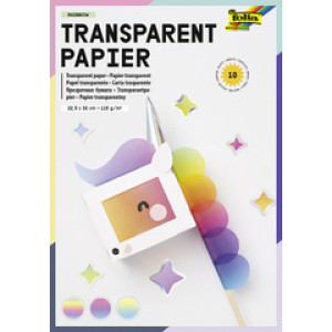 folia regenboog transparantpapier set, 230×320 mm, 115 g/m², 10 vel