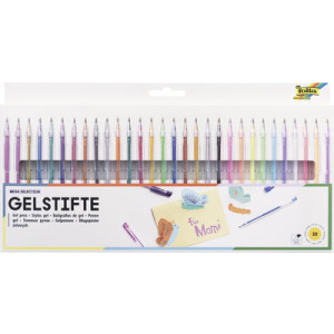 folia gelpennen MEGA SELECTION, geassorteerd, 30 stuks, 1 mm