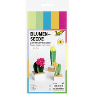 folia zijdepapier neon mix, 500×700 mm, gesorteerd, 5 vel