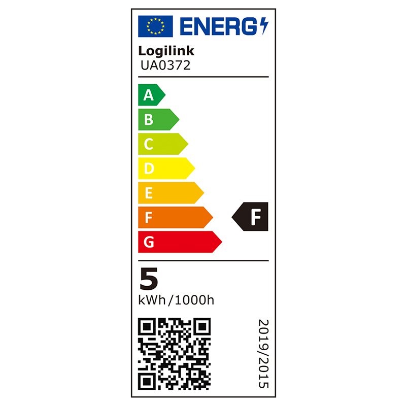 LogiLink Lampe de pinçage LED avec connexion USB, noir, 5 watts, dimmable
