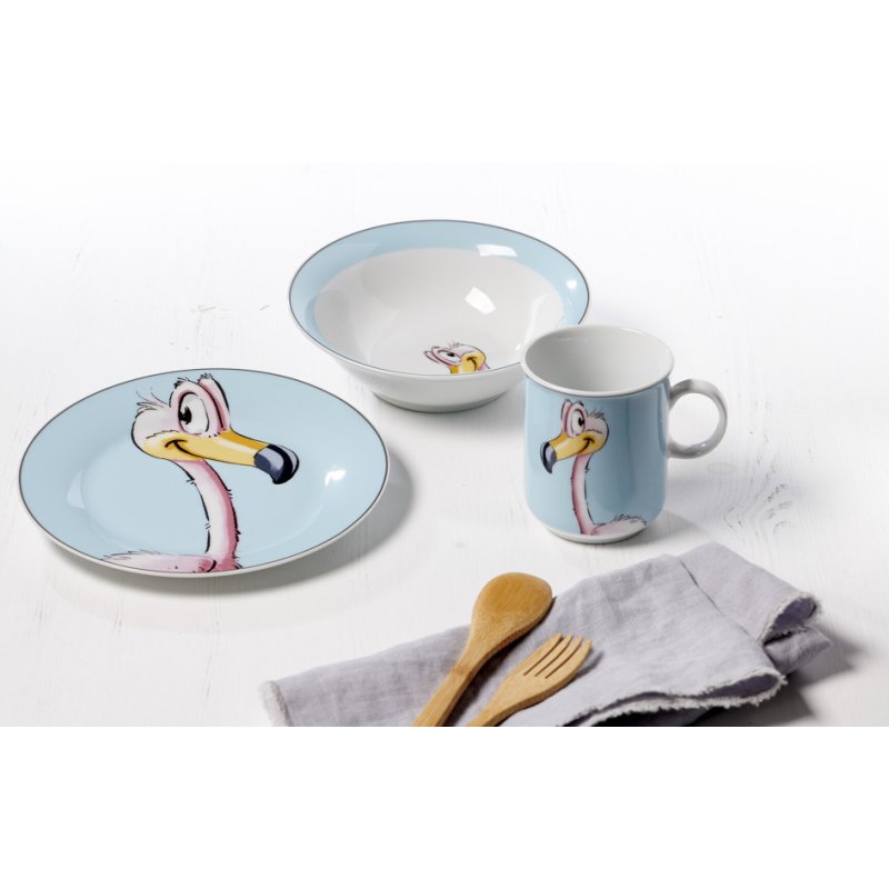 Ritzenhoff & Breker ensemble enfant Happy Zoo Flo, porcelaine, 3 pièces, lave-vaisselle