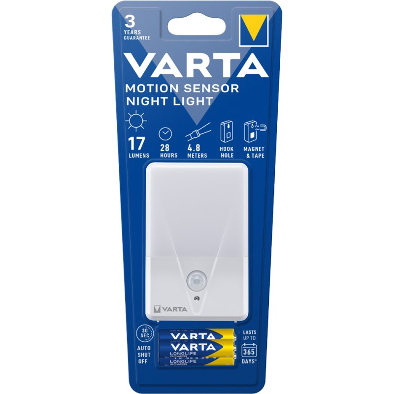 VARTA LED-nachtlampje Motion Sensor, bewegingssensor, warmwit, 17 lumen
