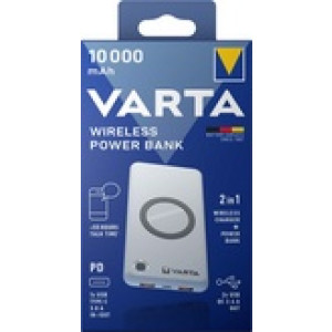 VARTA powerbank Wireless, draadloos opladen, 15.000 mAh, wit