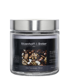 Ritzenhoff & Breker voorraadpot VIO rond, glas, 0,7 liter, 4 stuks