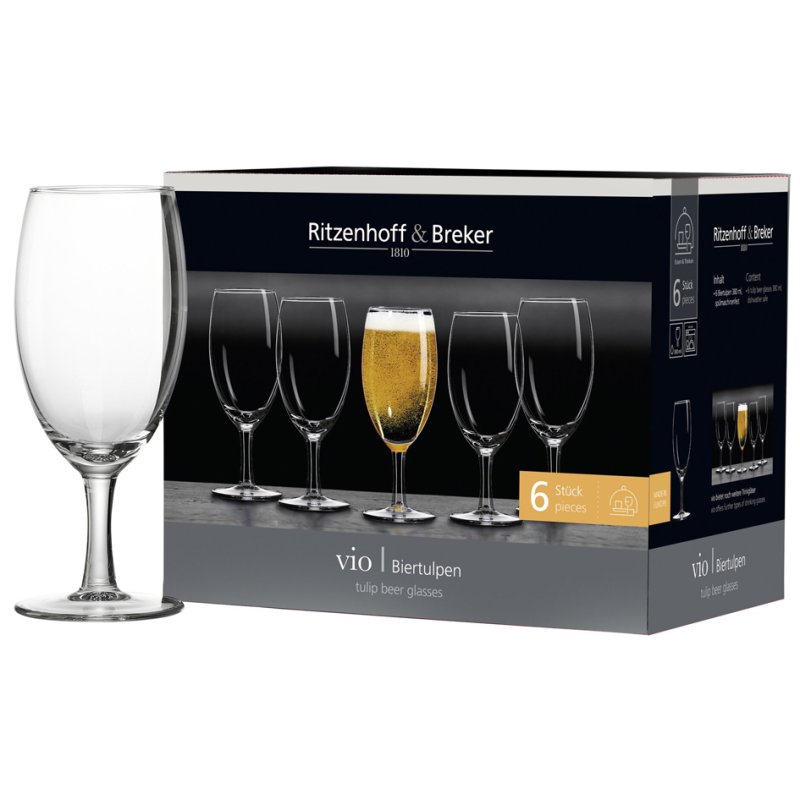 Ritzenhoff & Breker flûtes à champagne VIO, 0,21 l, lave-vaisselle, 6 pièces