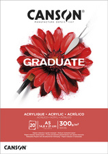 CANSON Graduate tekenpapier, natuurwit, 20 vel, 300 g/m²