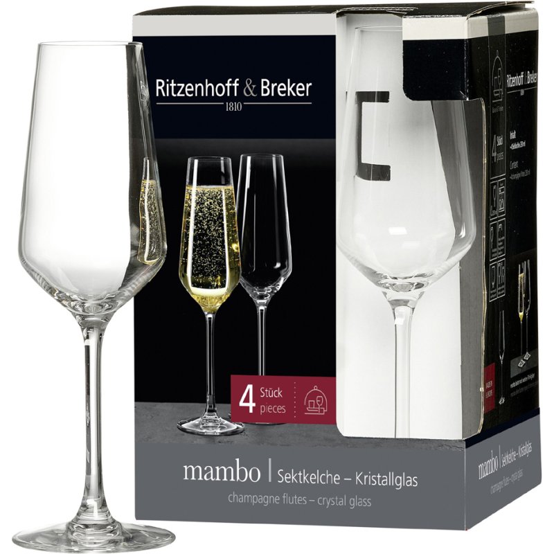 Ritzenhoff & Breker verres à bourgogne MAMBO, cristal, 4 pièces, 0,5 litre
