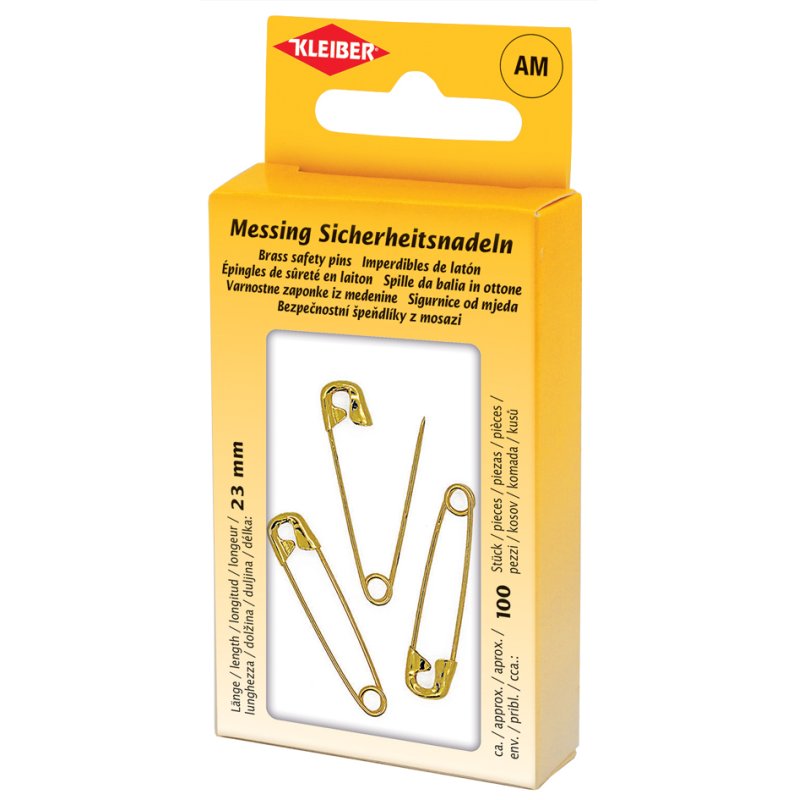 KLEIBER épingles de sécurité, laiton, 23 mm, 100 pièces