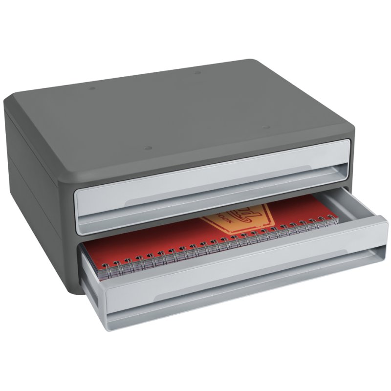 CEP ladekast MoovUp, 3 laden, grijs, 368×274×146 mm
