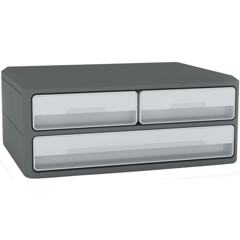 CEP ladekast MoovUp, 3 laden, grijs, 368×274×146 mm