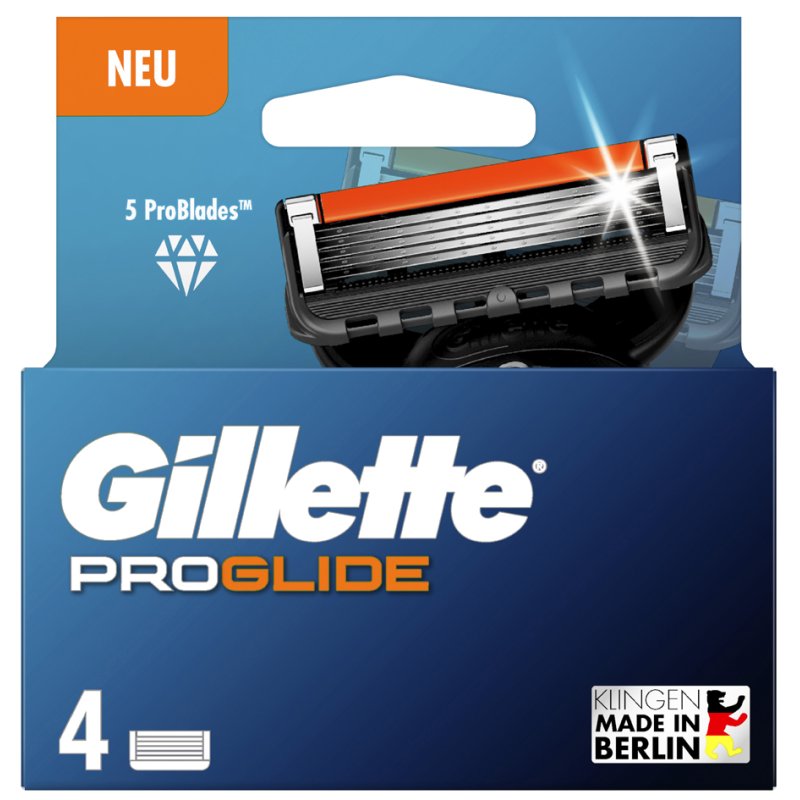 Gillette vervangmesjes ProGlide systeem, 5 scheermesjes, 4 stuks