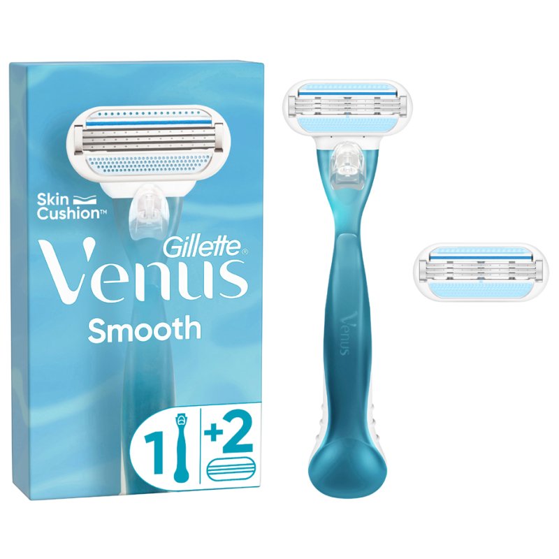 Gillette Venus navulmesjes Smooth, 3 klingen, 4 stuks