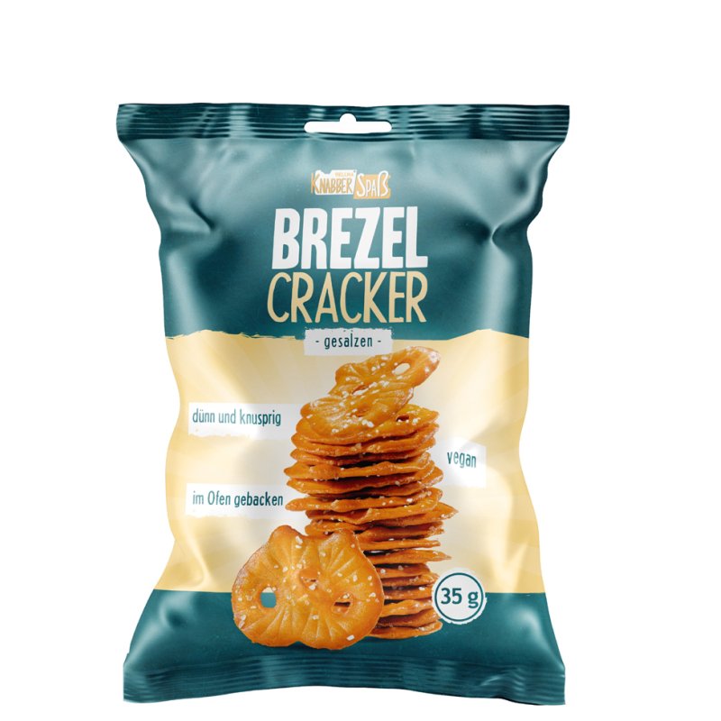 HELLMA pretzel crackers, portion pack 35 g, 28 pieces