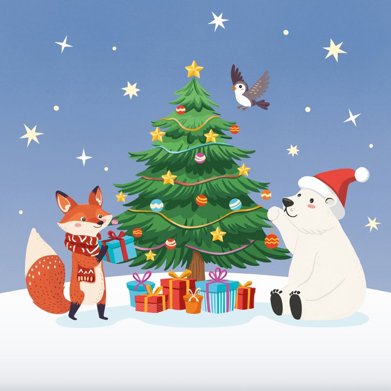 Serviettes de Noël 'Vrolijke Kerstman'