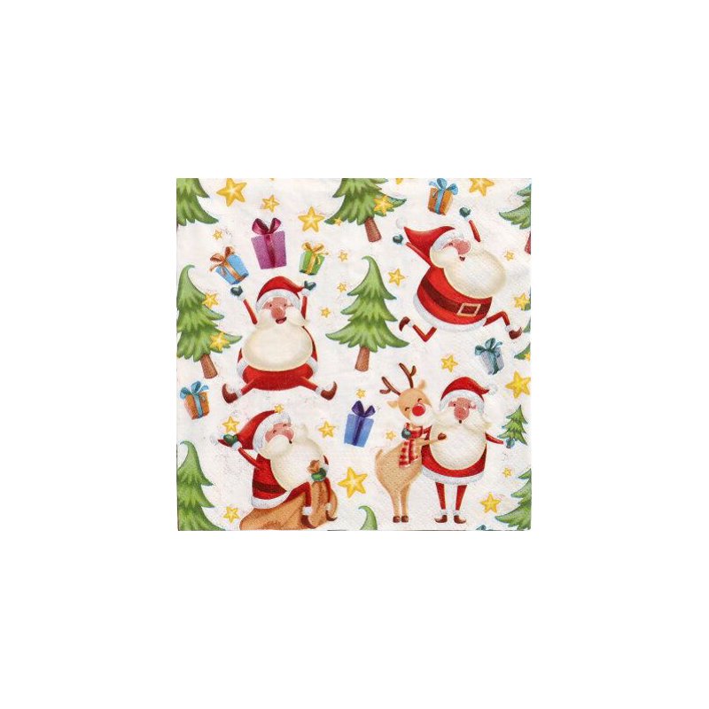 Serviettes de Noël 'Vrolijke Kerstman'