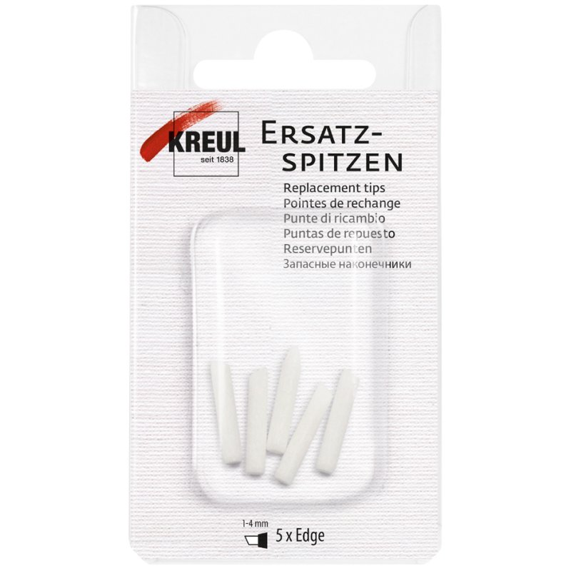 KREUL pointes de rechange TRITON marqueurs acryliques edge, 1,0-4,0 mm, 5 pièces