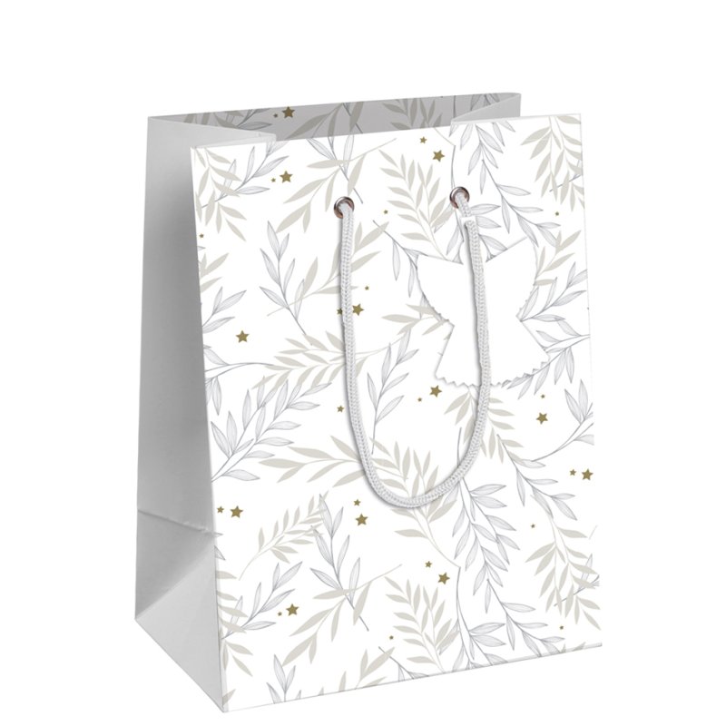 Clairefontaine sachet cadeau Noël naturel, petit, 215×102×253 mm