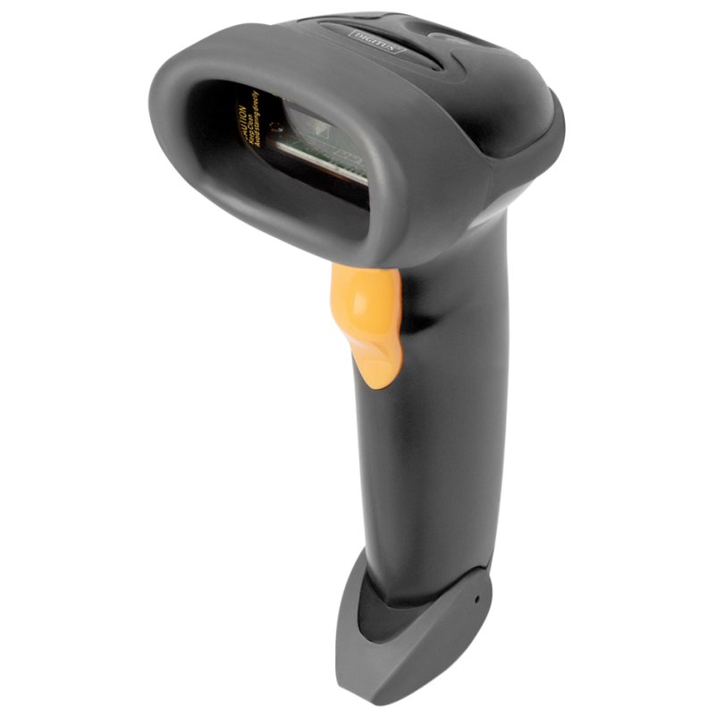 DIGITUS Lecteur de code-barres 1D portable, 200 scans/min, gris