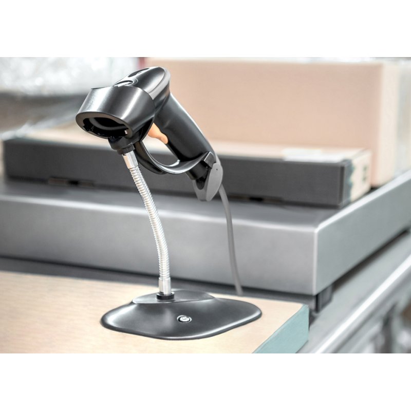 DIGITUS Lecteur de code-barres 1D portable, 200 scans/min, gris