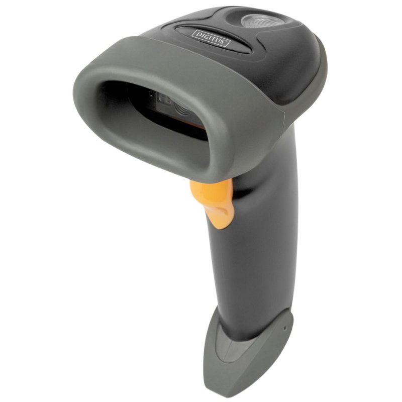 DIGITUS Lecteur de codes-barres 2D portable, 200 scans par minute, gris