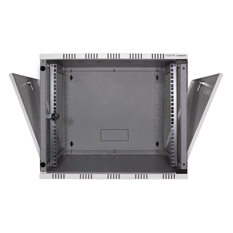 LogiLink Armoire murale professionnelle SOHO 19", 15 HE, gris RAL7035