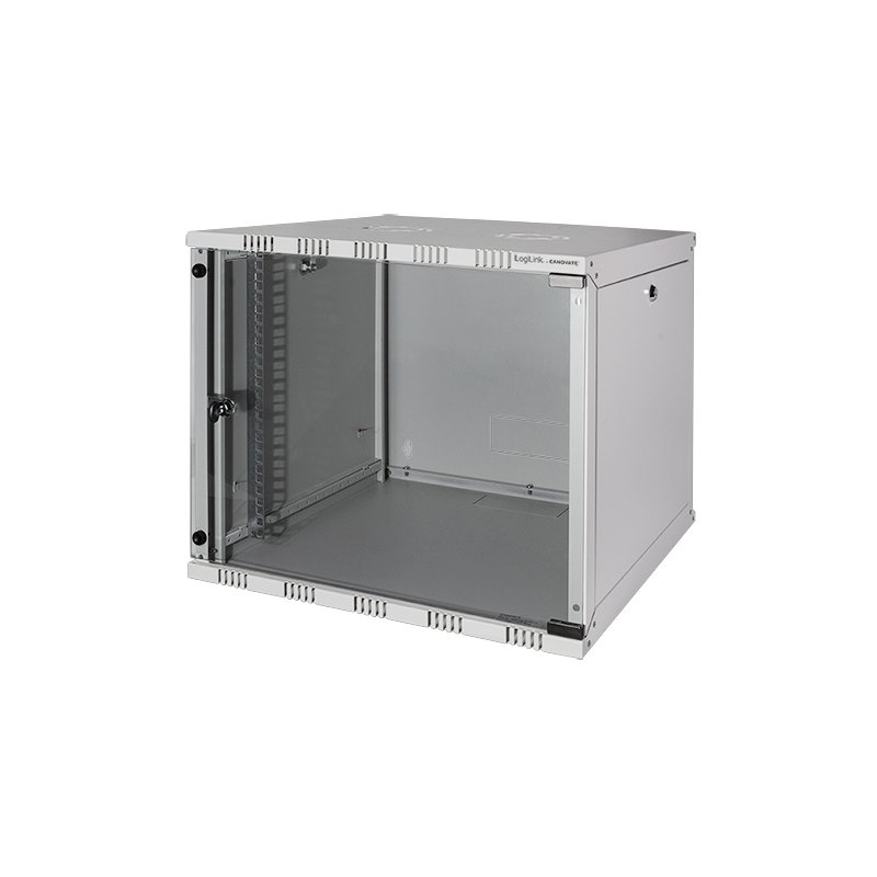 LogiLink Armoire murale professionnelle SOHO 19", 15 HE, gris RAL7035