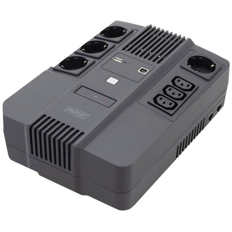 DIGITUS alimentation sans interruption tout-en-un, 600VA/360W, LED
