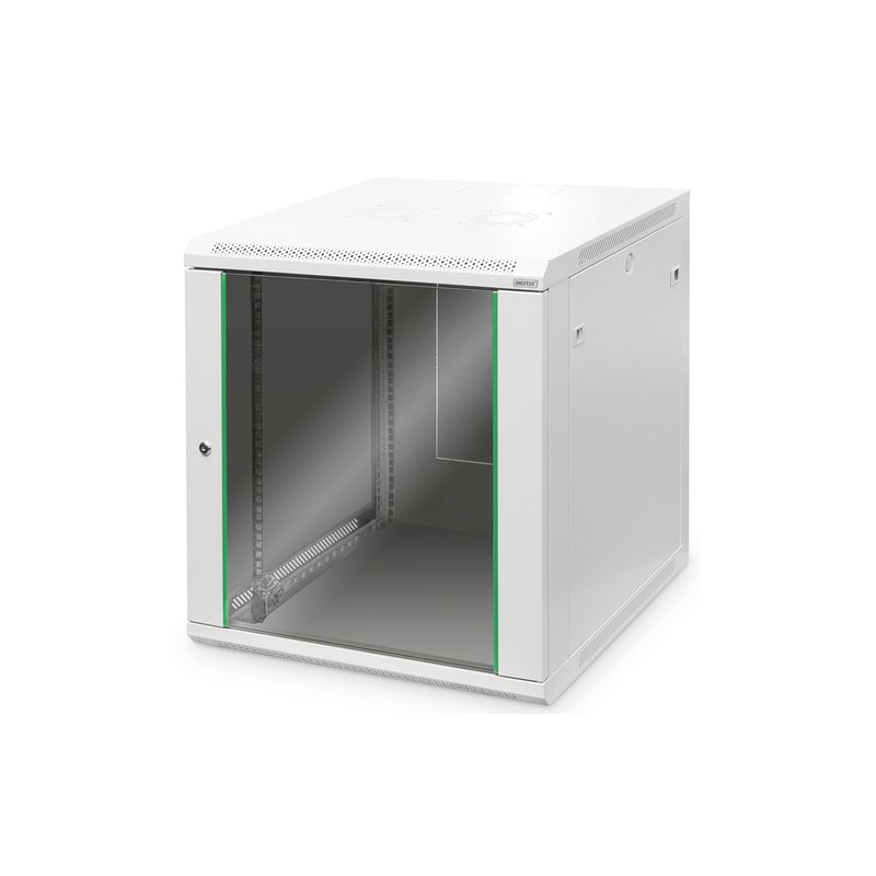 DIGITUS wandkast Dynamic Basic, 12 HE, 600×600 mm, zwart