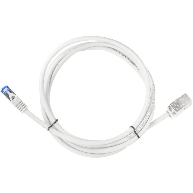 LogiLink Professional câble de brassage Cat.6A, S/FTP, gris clair, 25 mètres