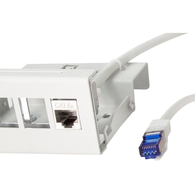 LogiLink Professional câble de brassage Cat.6A, S/FTP, gris clair, 25 mètres