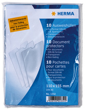 HERMA legitimatiehoes PP, transparant, 110 × 155 mm, 10 stuks