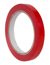 APLI verpakkingstape, 12 mm × 66 m, rood