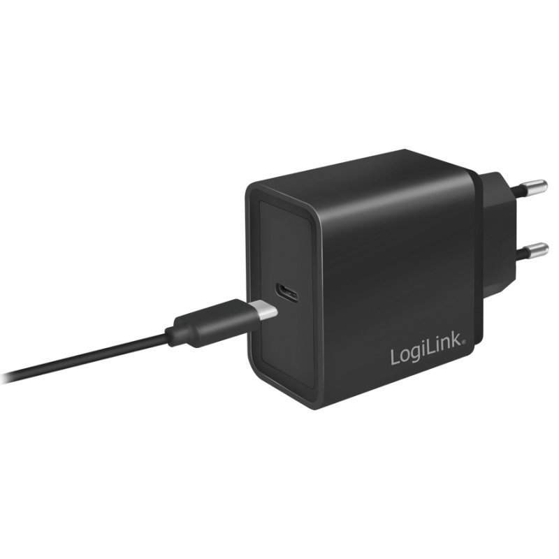 LogiLink Chargeur USB-C, 18 watts, charge rapide, noir