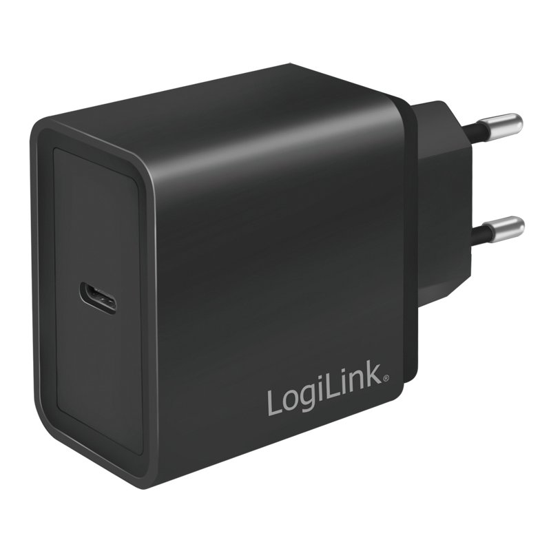 LogiLink Chargeur USB-C, 18 watts, charge rapide, noir