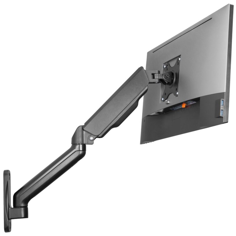 LogiLink monitorarm wandmontage, 17-32 inch, gasveer, zwart