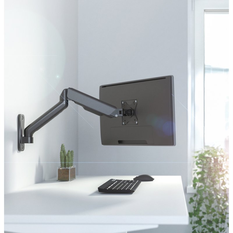 LogiLink monitorarm wandmontage, 17-32 inch, gasveer, zwart