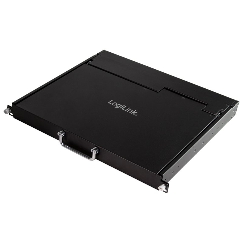 LogiLink Professional 17" LCD KVM console, 8 ports, black, German keyboard layout