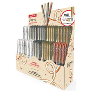 uni-ball gelpen SIGNO broad, 0,65 mm, 9 kleuren, 120 stuks display