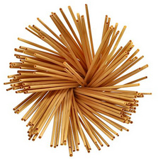 PAPSTAR rietjes van stro, naturel, 230 mm, 150 stuks