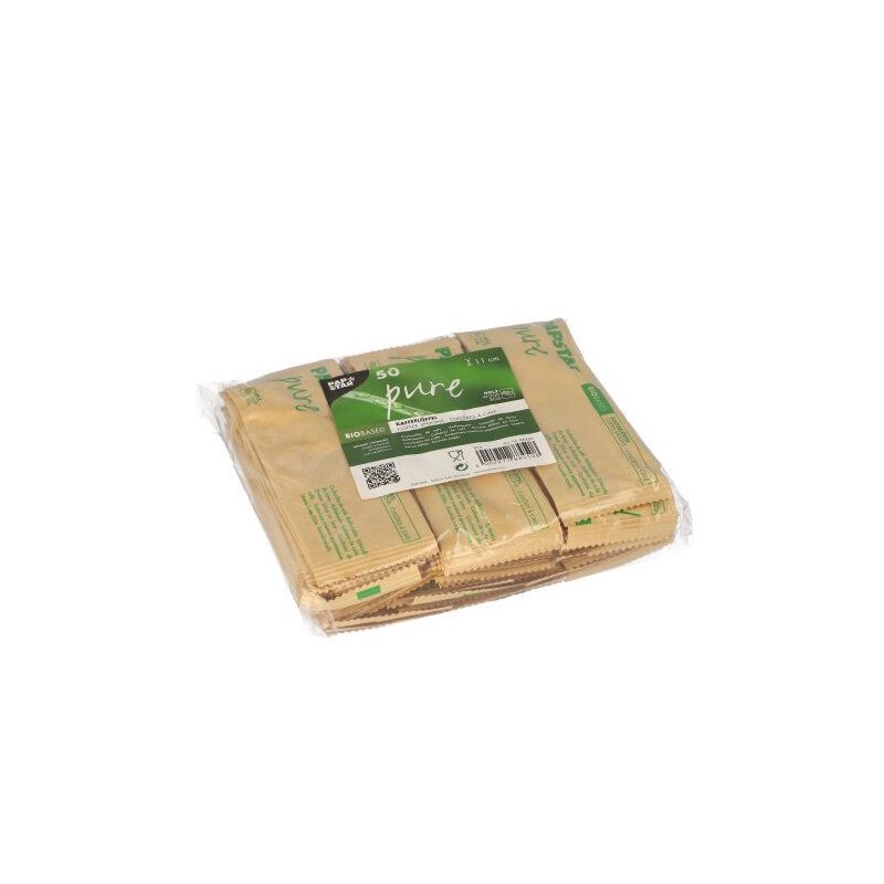 PAPSTAR wooden coffee stirrers, natural, 50 pieces