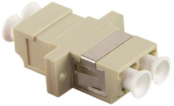 LogiLink Professional vezeloptische koppeling, 2x LC-duplex, multimode, beige
